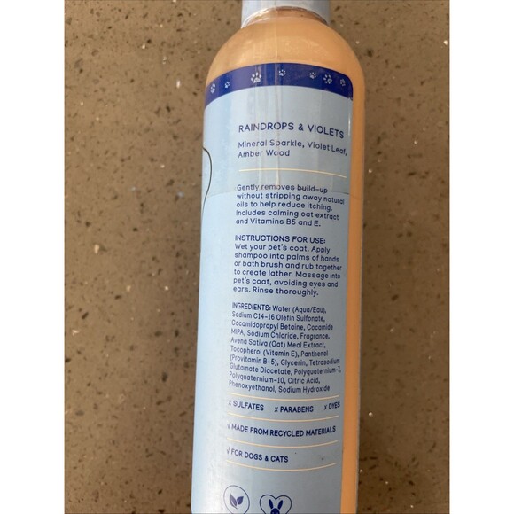 NEW Purrfect Paws SHAMPOO 8 oz RAINDROPS & VIOLETS Bath & Body Works - Picture 4 of 8
